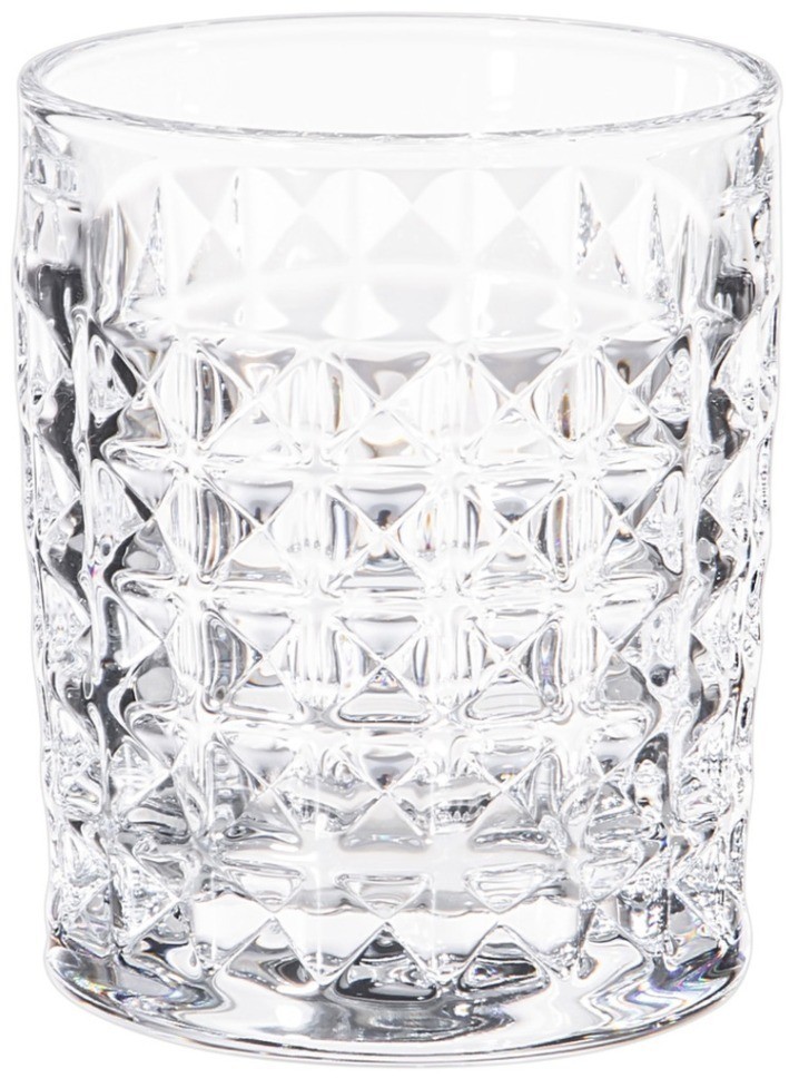Набор стаканов для воды/виски "diamond" из 6шт 230мл Crystal Bohemia (669-369)