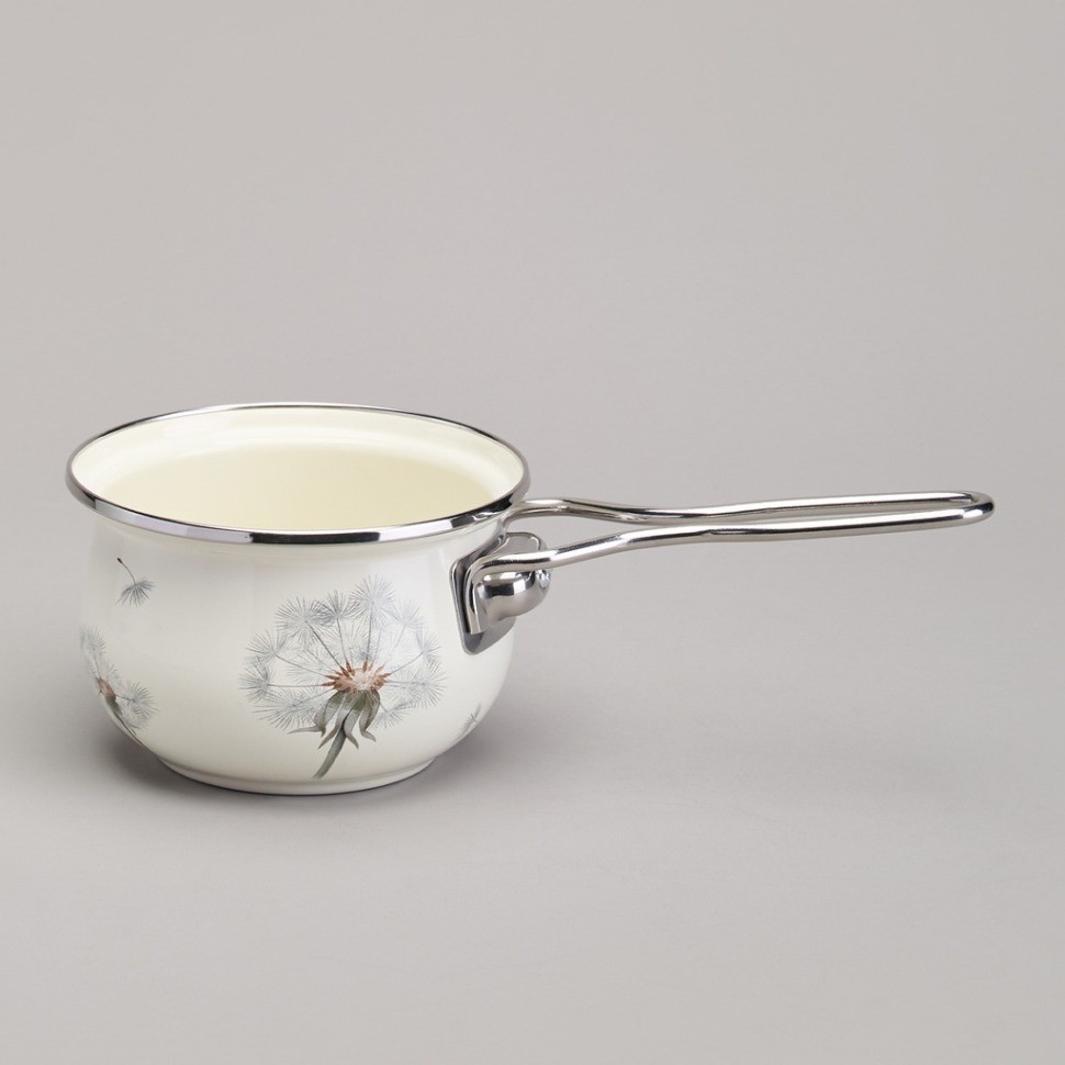 Ковш эмалированный серия "dandelion" 0,9л, диа 14 см Agness (943-059)