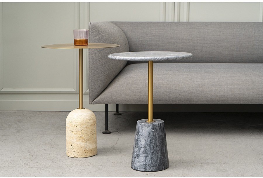 Столик кофейный gryd, D40 см, золотистый (75324)