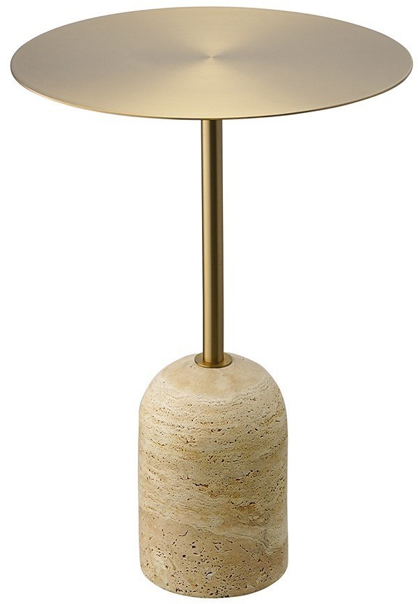 Столик кофейный gryd, D40 см, золотистый (75324)