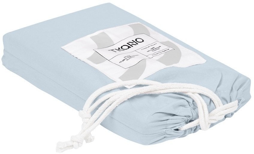 Набор из двух наволочек небесно-голубого цвета из органического стираного хлопка из коллекции essential, 50х70 см (69381)