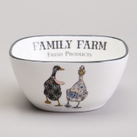 Набор салатников на дерев. подставке lefard &quot;family farm&quot; 5 пр. 30*19*6,7 см (263-1396)