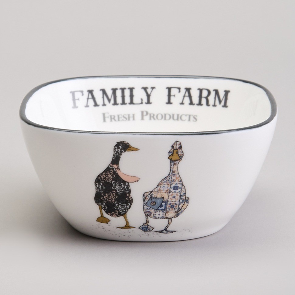 Набор салатников на дерев. подставке lefard "family farm" 5 пр. 30*19*6,7 см (263-1396)