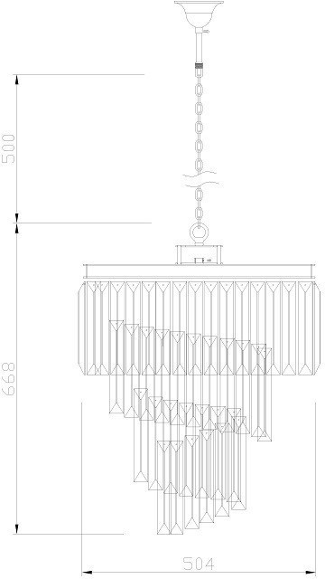 Светильник потолочный 62*50см (00003007)