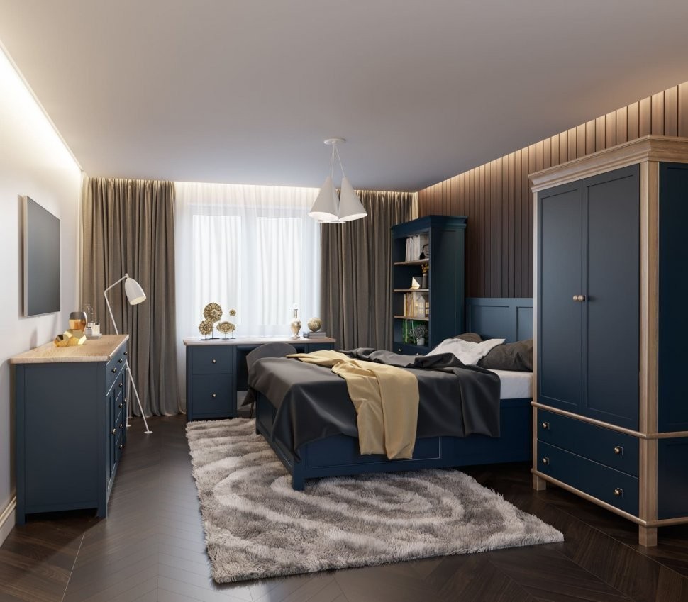 Кровать двуспальная Jules Verne 160*200 арт JV16ETGB-ET