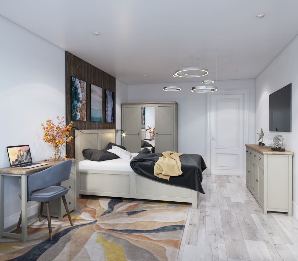 Кровать двуспальная Jules Verne 160*200 арт JV16ETGB-ET