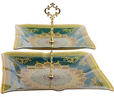 Этажерка 2 уровня, квадрат (7020-34)