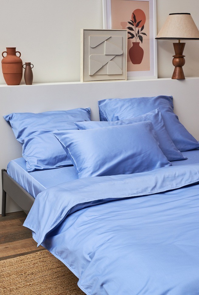 Набор наволочек из премиального сатина сиреневого цвета из коллекции essential, 50х70 см (78470)