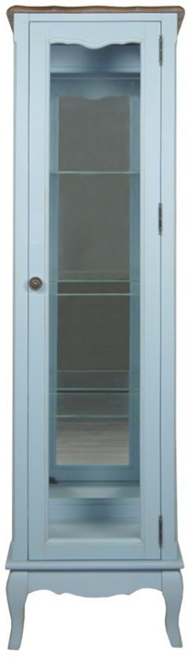 Шкаф Leontina Blue для посуды узкий/низкий арт ST9319B-ET