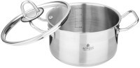 Кастрюля agness 20x10 см  2,8 л высококачественная нерж сталь 18/10 со стекл.крышкой (916-452)