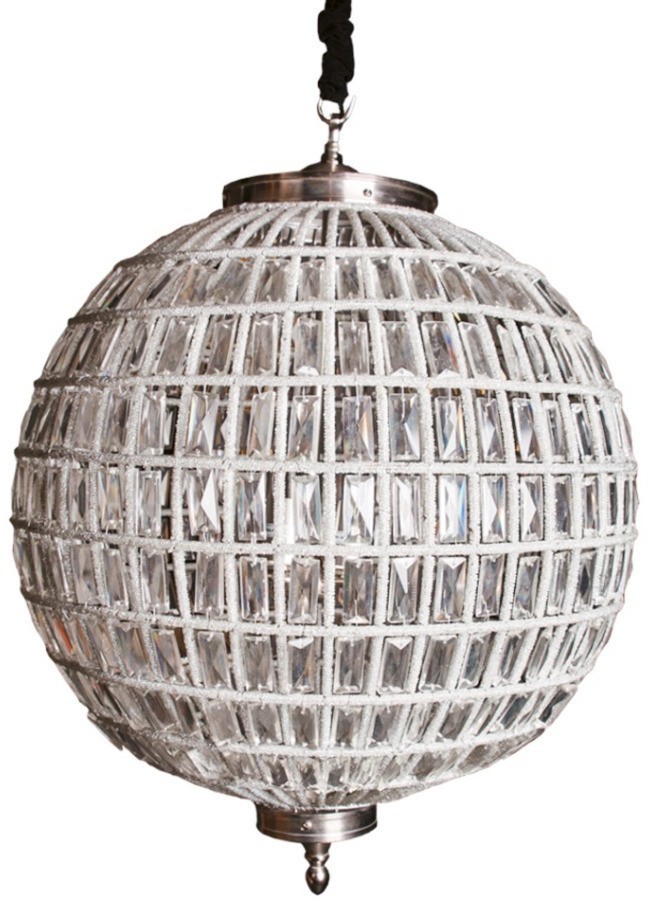 Люстра Казбах 4353LC, каркас металл, стекло, chrom finish, RESTORATION HARDWARE