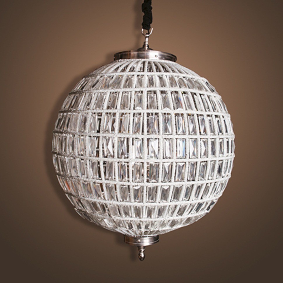 Люстра Казбах 4353LC, каркас металл, стекло, chrom finish, RESTORATION HARDWARE