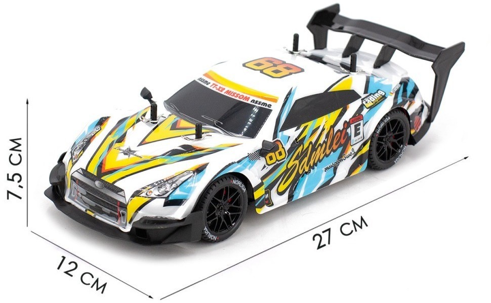 Радиоуправляемая машина для дрифта Nissan GTR R35 4WD 1:14 - RC-18E