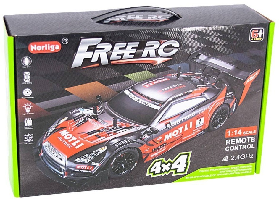 Радиоуправляемая машина для дрифта Nissan GTR R35 4WD 1:14 - RC-18E