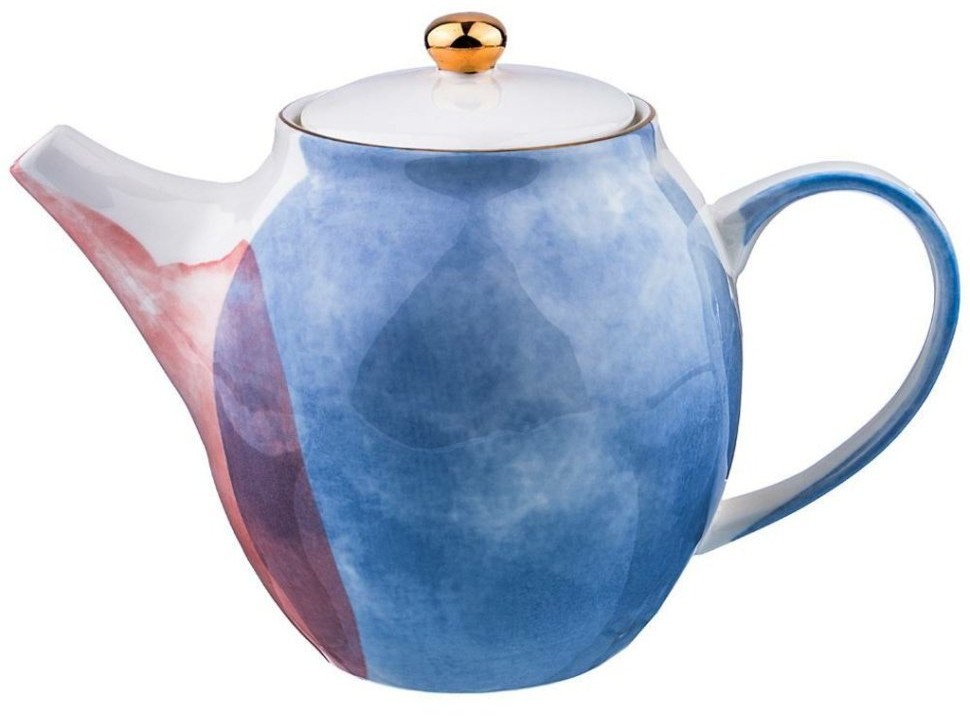 Чайник заварочный 1000 мл  коллекция "парадиз" микс цвета с золотом Lefard (189-218)