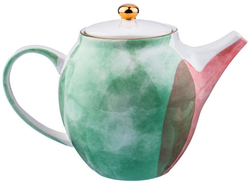 Чайник заварочный 1000 мл  коллекция "парадиз" микс цвета с золотом Lefard (189-218)