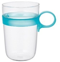 Кружка 21689, Стекло, пластик, blue, KINTO