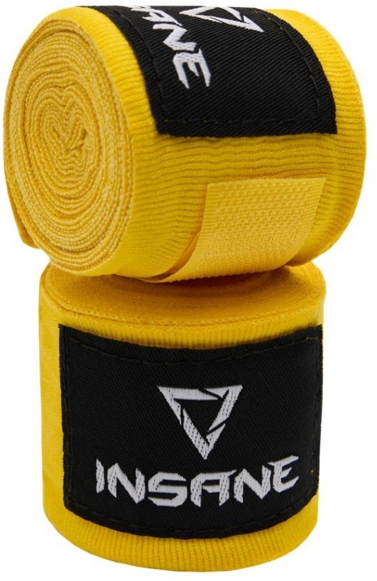 Бинт боксерский FIGHT, хлопок/нейлон, желтый, 2,5 м (2108814)