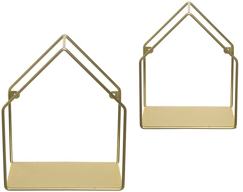 Набор полок настенных cenci, золотой, 2 шт. (76896)