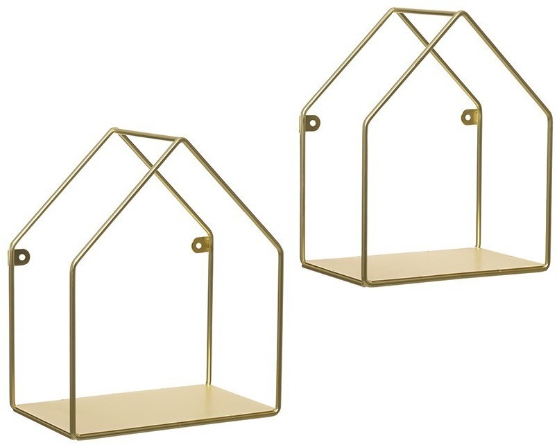 Набор полок настенных cenci, золотой, 2 шт. (76896)