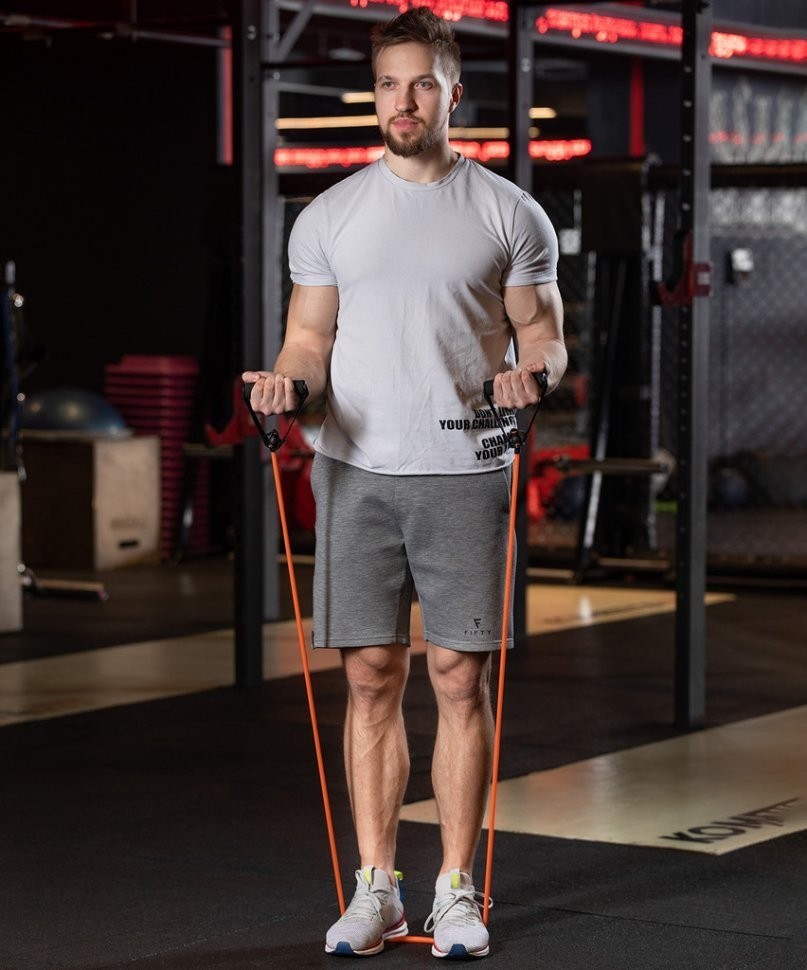 Эспандер многофункциональный ES-602, 8х12х1400 мм, 3 кг, оранжевый (124051)