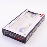 Блюдо сервировочное овальное Букет фантазий доломит LR (60222)