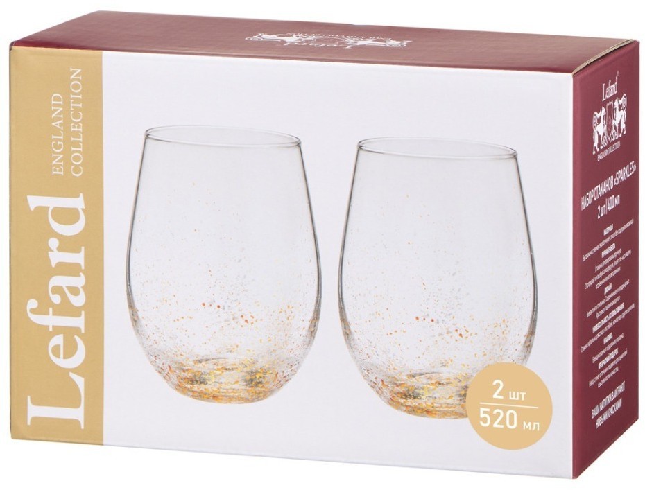 Набор стаканов "sparkles" из 2 шт. 520 мл Lefard (685-126)