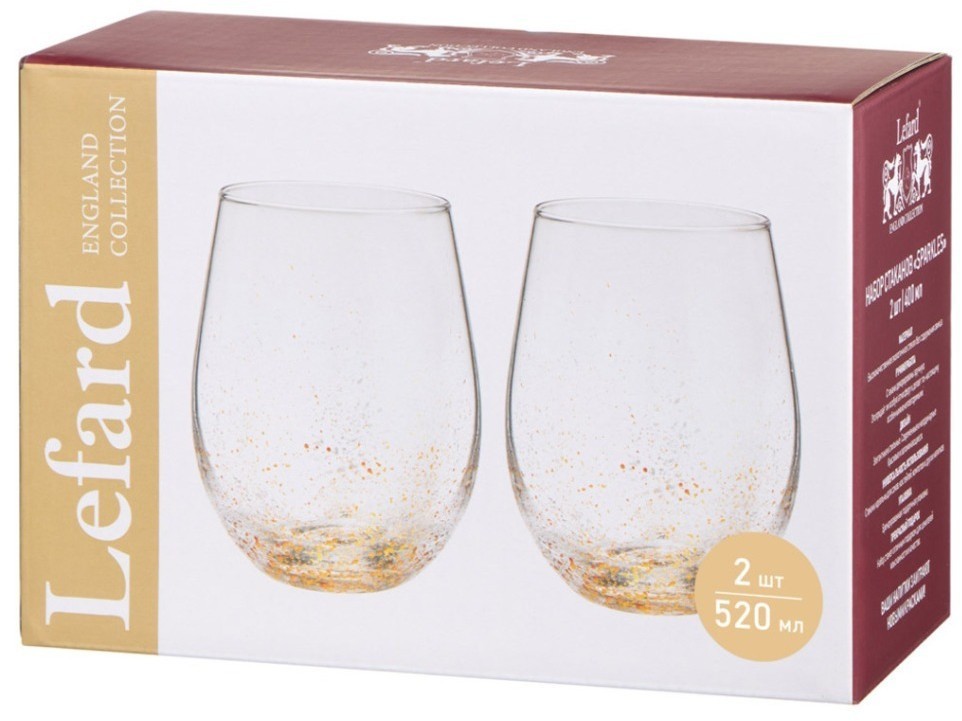 Набор стаканов "sparkles" из 2 шт. 520 мл Lefard (685-126)