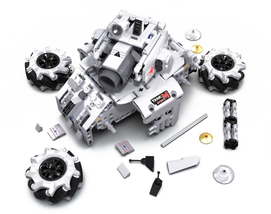 Конструктор Cada Программируемый Танк Шторм (501 деталей, пульт, электропривод) (C71012W)
