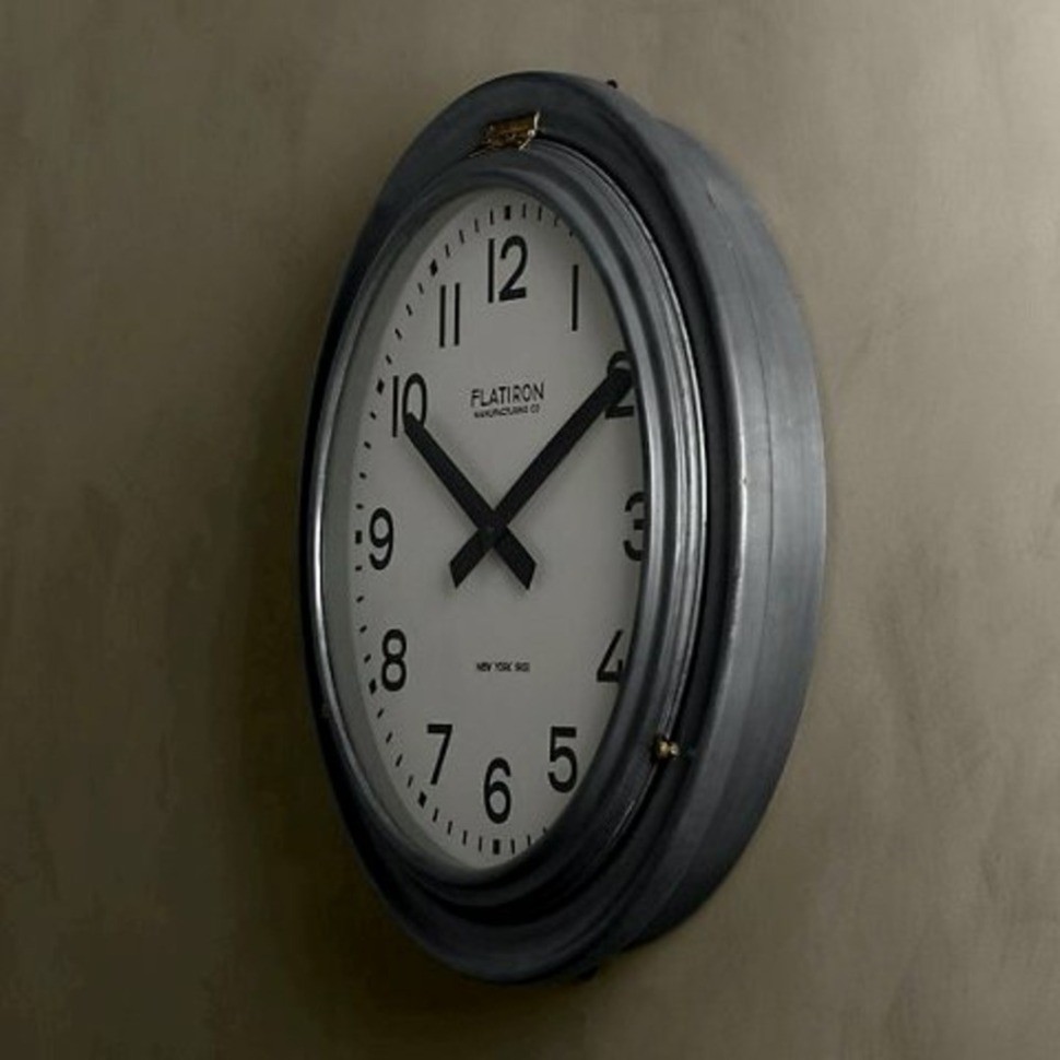 Часы Дифрент DTR2102, 81, металл, стекло, antiqued zinc, RESTORATION HARDWARE