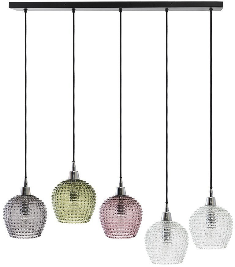 Светильник подвесной каскадный aurora, 110х18 см, сливовый/зеленый/серый (76562)