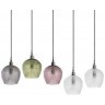Светильник подвесной каскадный aurora, 110х18 см, сливовый/зеленый/серый (76562)