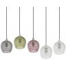 Светильник подвесной каскадный aurora, 110х18 см, сливовый/зеленый/серый (76562)