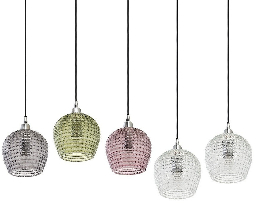 Светильник подвесной каскадный aurora, 110х18 см, сливовый/зеленый/серый (76562)