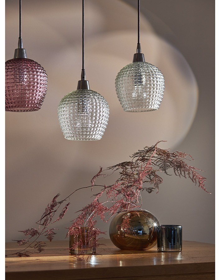 Светильник подвесной каскадный aurora, 110х18 см, сливовый/зеленый/серый (76562)