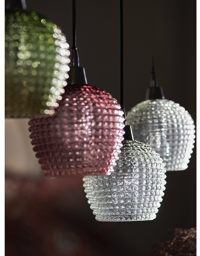 Светильник подвесной каскадный aurora, 110х18 см, сливовый/зеленый/серый (76562)