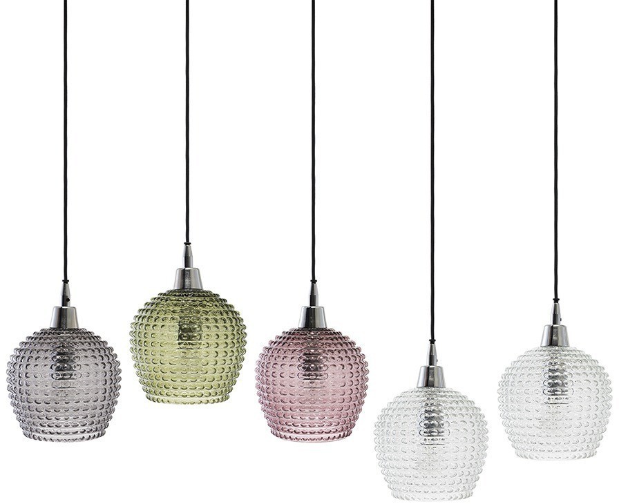 Светильник подвесной каскадный aurora, 110х18 см, сливовый/зеленый/серый (76562)