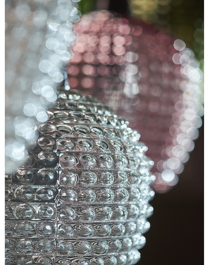 Светильник подвесной каскадный aurora, 110х18 см, сливовый/зеленый/серый (76562)