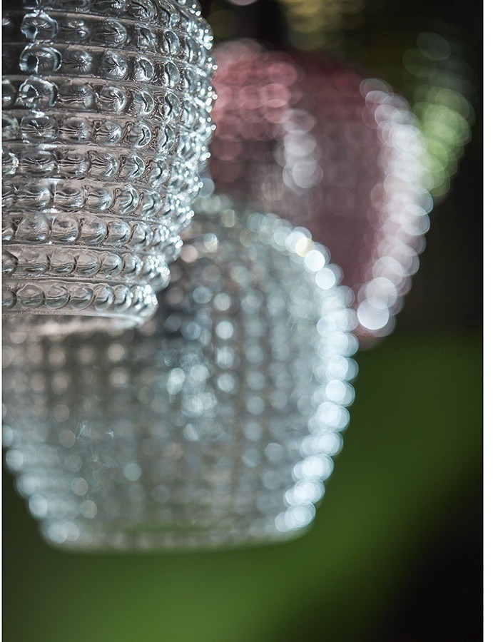 Светильник подвесной каскадный aurora, 110х18 см, сливовый/зеленый/серый (76562)