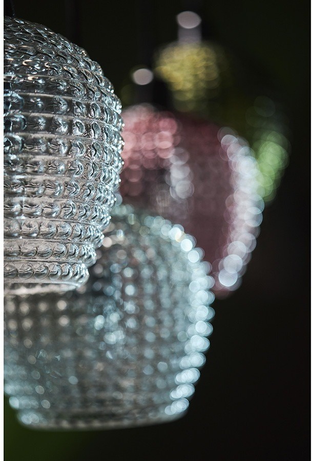 Светильник подвесной каскадный aurora, 110х18 см, сливовый/зеленый/серый (76562)