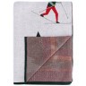 Плед из хлопка с новогодним рисунком let's ski из коллекции new year essential, 130x180 см (79344)