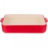 Блюдо для запекания и выпечки прямоуг. 35*24*6 см красное без декора Agness (777-065)