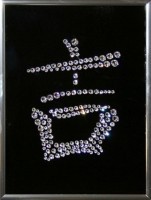 Картина Иероглиф Удача с кристаллами Swarovski (1521)