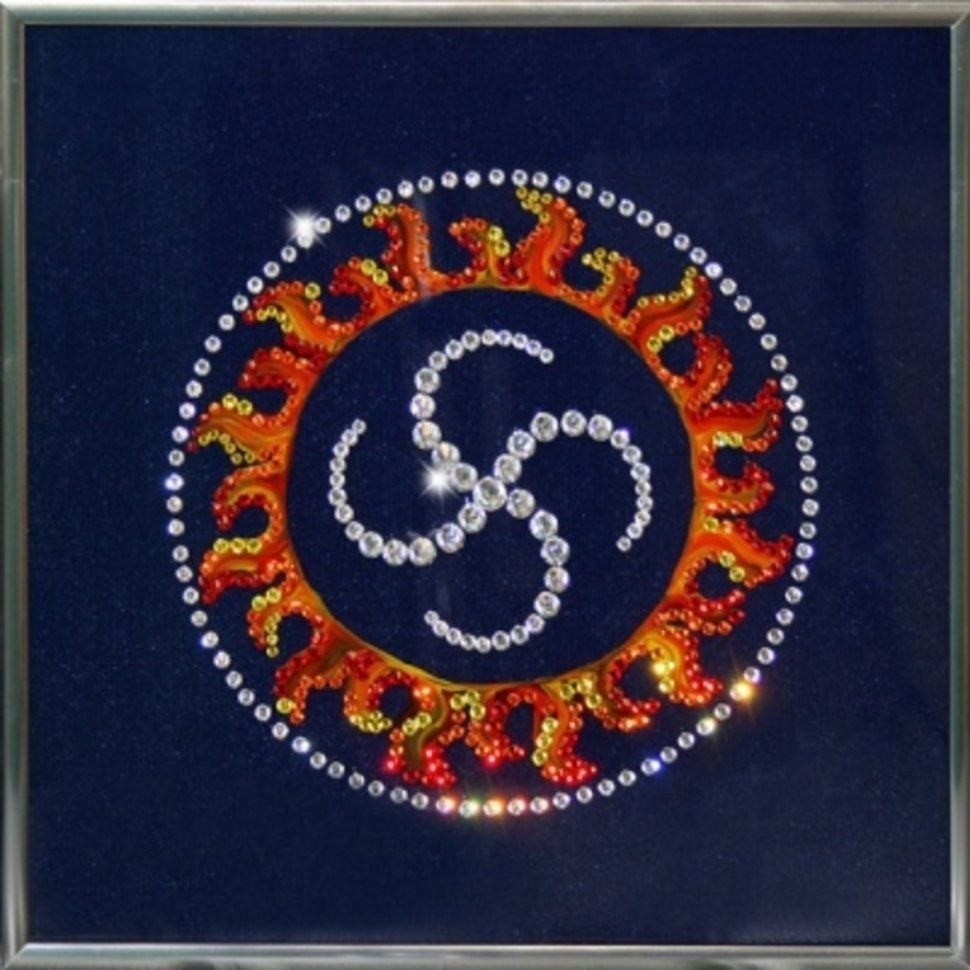 Картина Оберег Сваор с кристаллами Swarovski (1427)