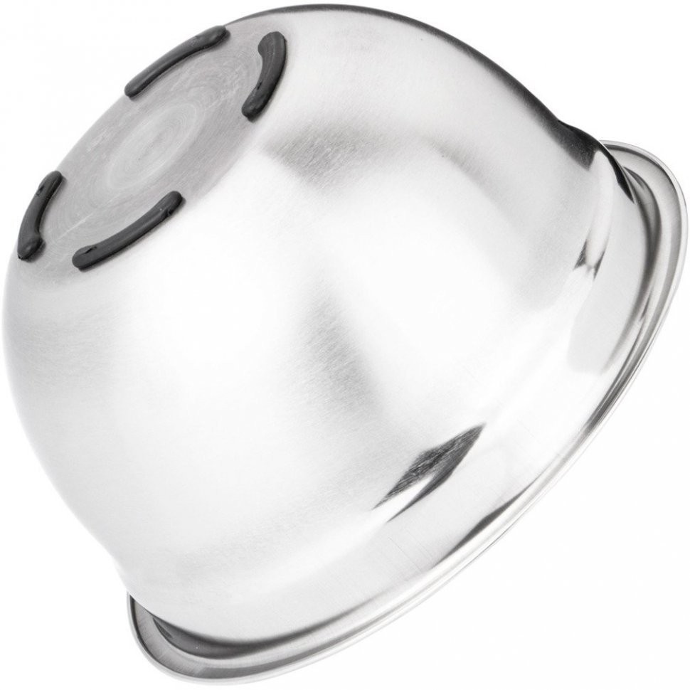 Миска agness глубокая, нерж сталь, противоскользящее дно, 30 см 4,5 л (880-141)