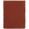 Плед из хлопка жемчужной вязки терракотового цвета из коллекции essential, 130х180 см (77977)