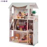 Деревянный кукольный домик "Сан-Ремо", с мебелью 20 предметов в наборе, свет, звук, для кукол 30 см (PD318-06)