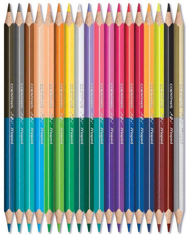 Карандаши цветные трехгранные Maped Color'Peps 36 цветов 18 шт 829601 (65730)