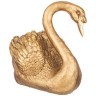 Фигурка декоративная "лебедь" новый  h-35см цвет: бронза с позолотой Lefard (169-882)