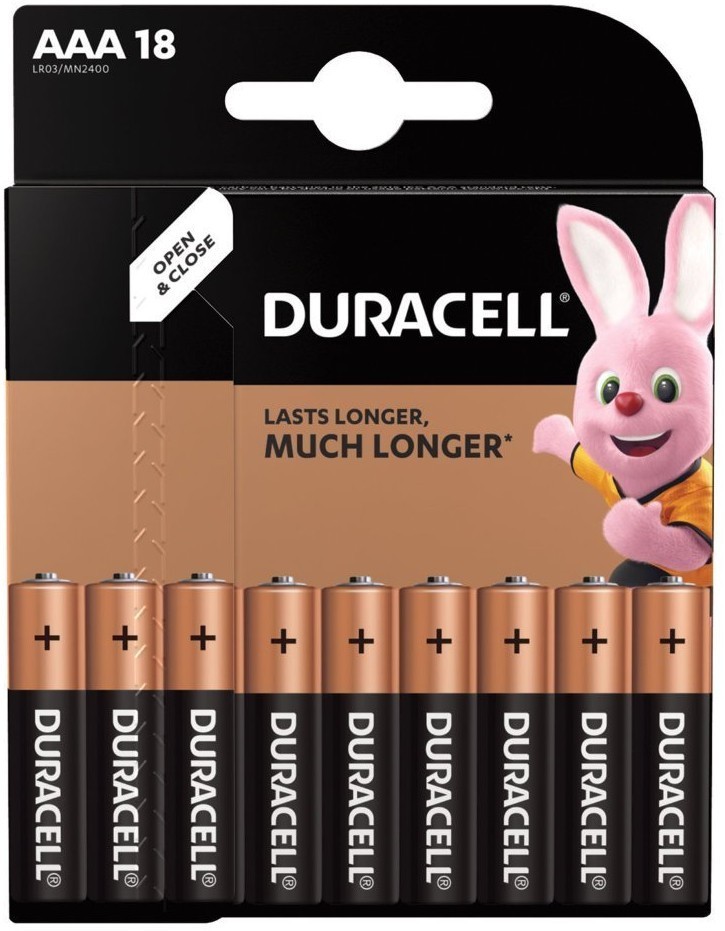 Батарейки алкалиновые Duracell Basic LR03 (AAA) 18 шт 81483686 (453559) (2) (65483)